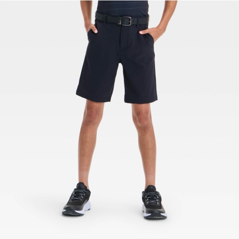 Boys All in Motion Black Shorts lightweight golf shorts